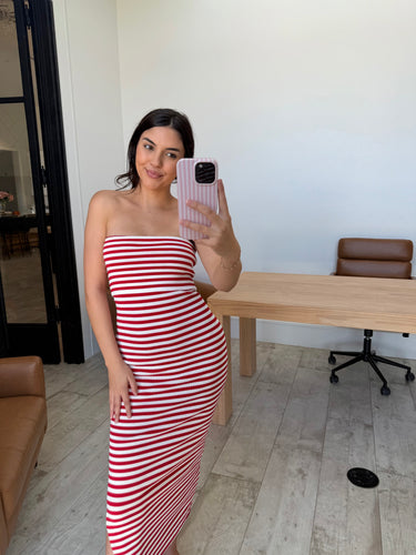Striped Midi Dress