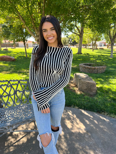 Stripe Knit Top