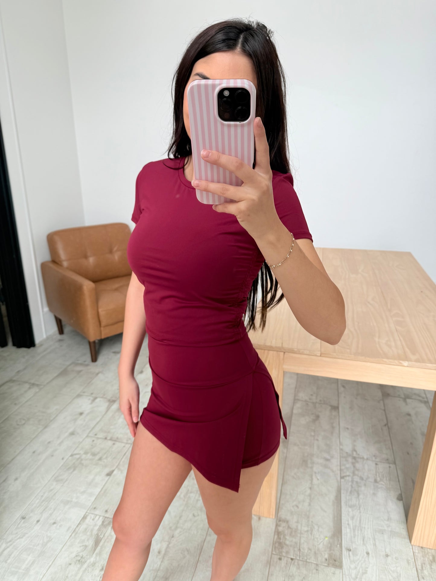 Cherry Activewear Skort