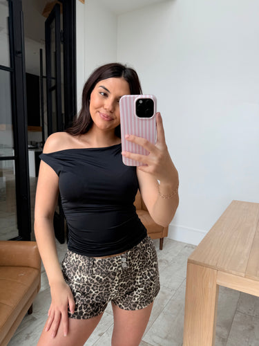 Black OTS Top