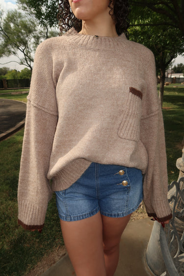 Taupe Oversized Sweater