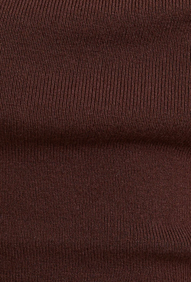 Brown Asymmetrical Top