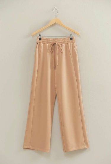 Dark Taupe Wide Leg Sweatpants