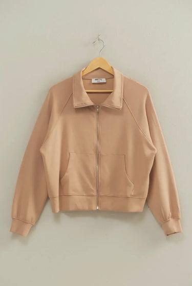 Dark Taupe Zippered Jacket