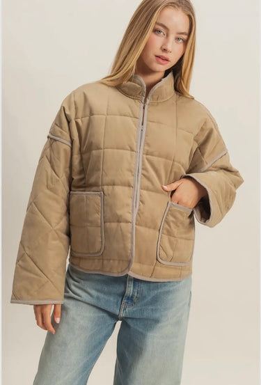 Olive Puffer Jacket