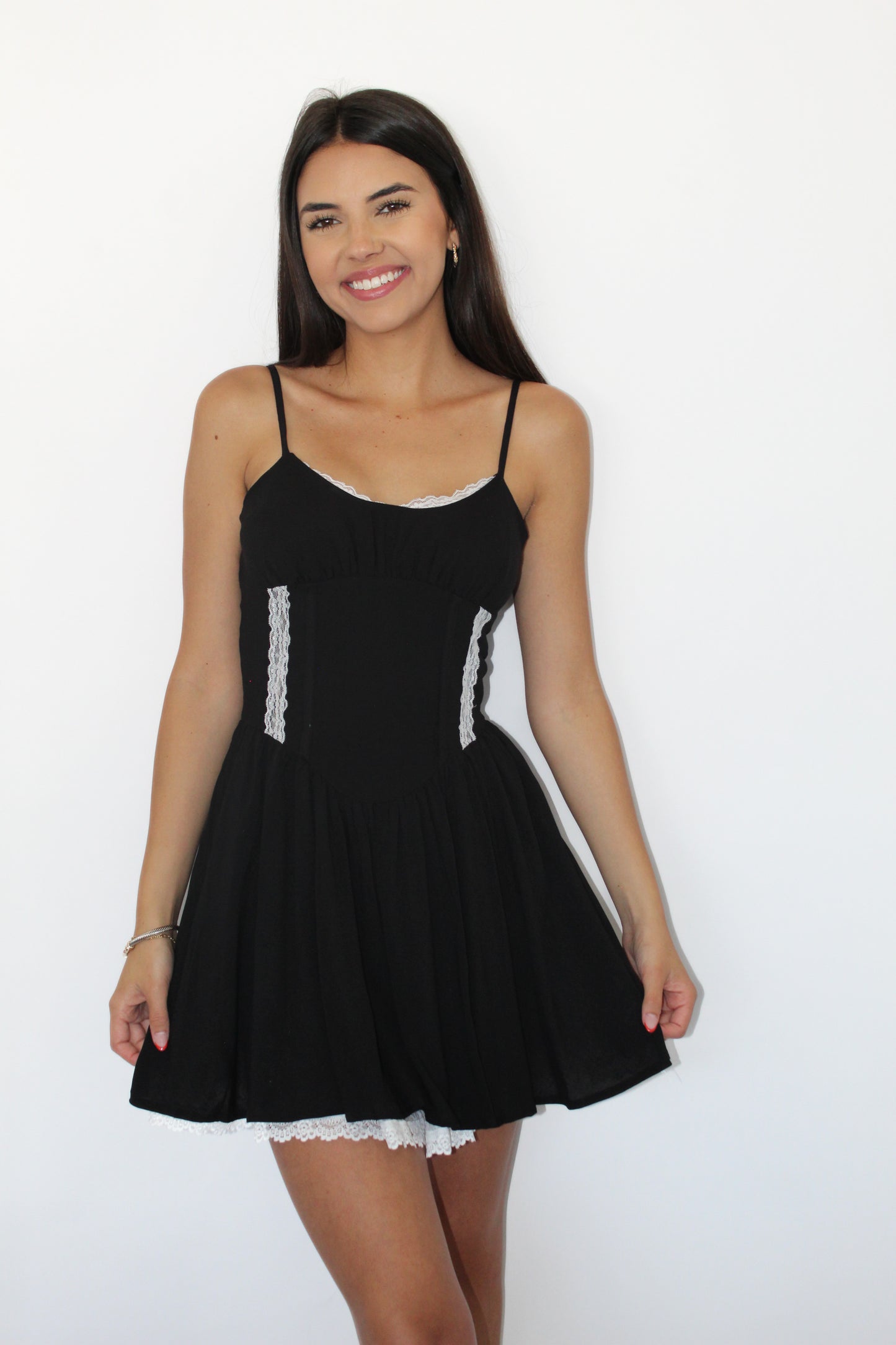 Lace mini dress