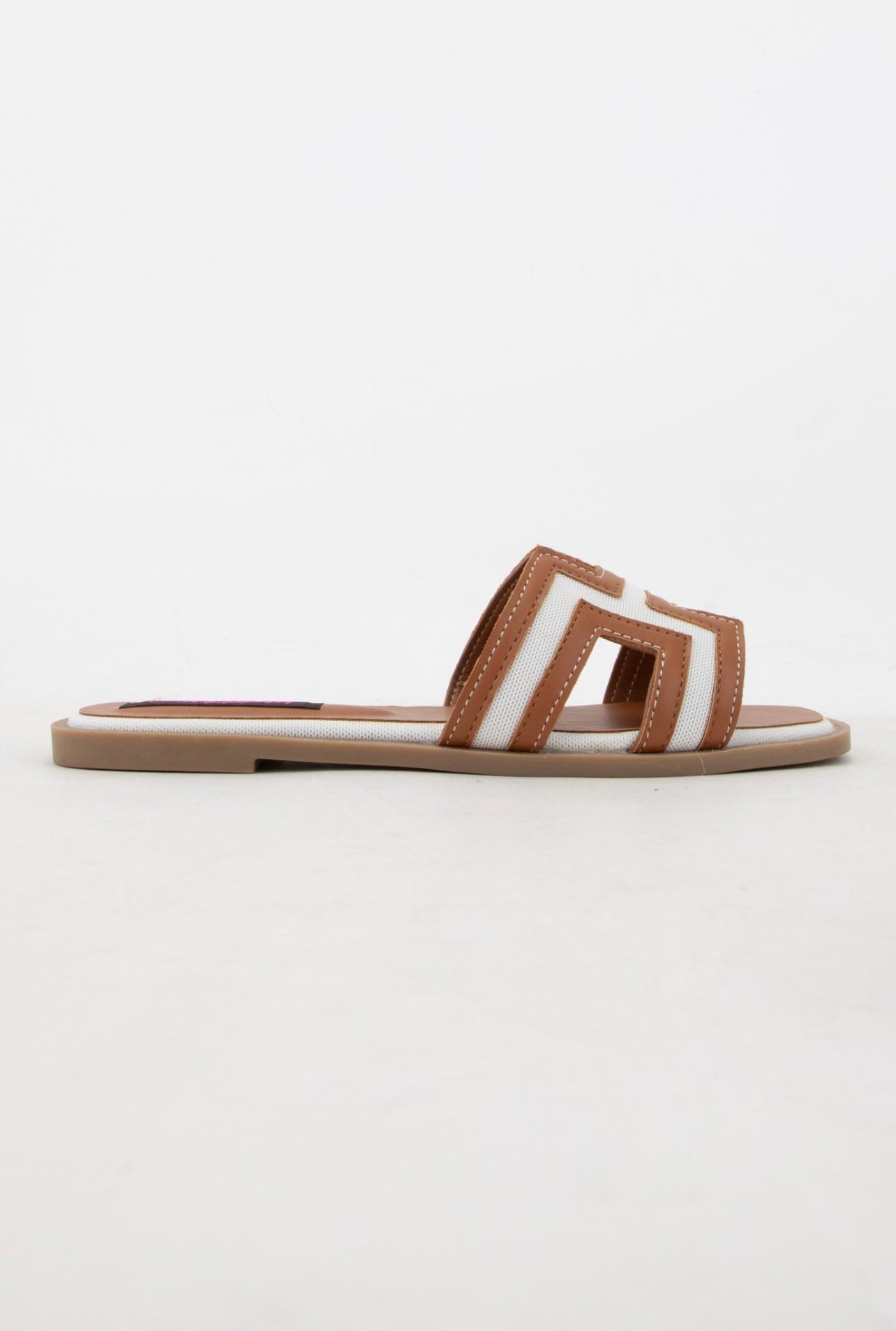 White Cut Out Sandal
