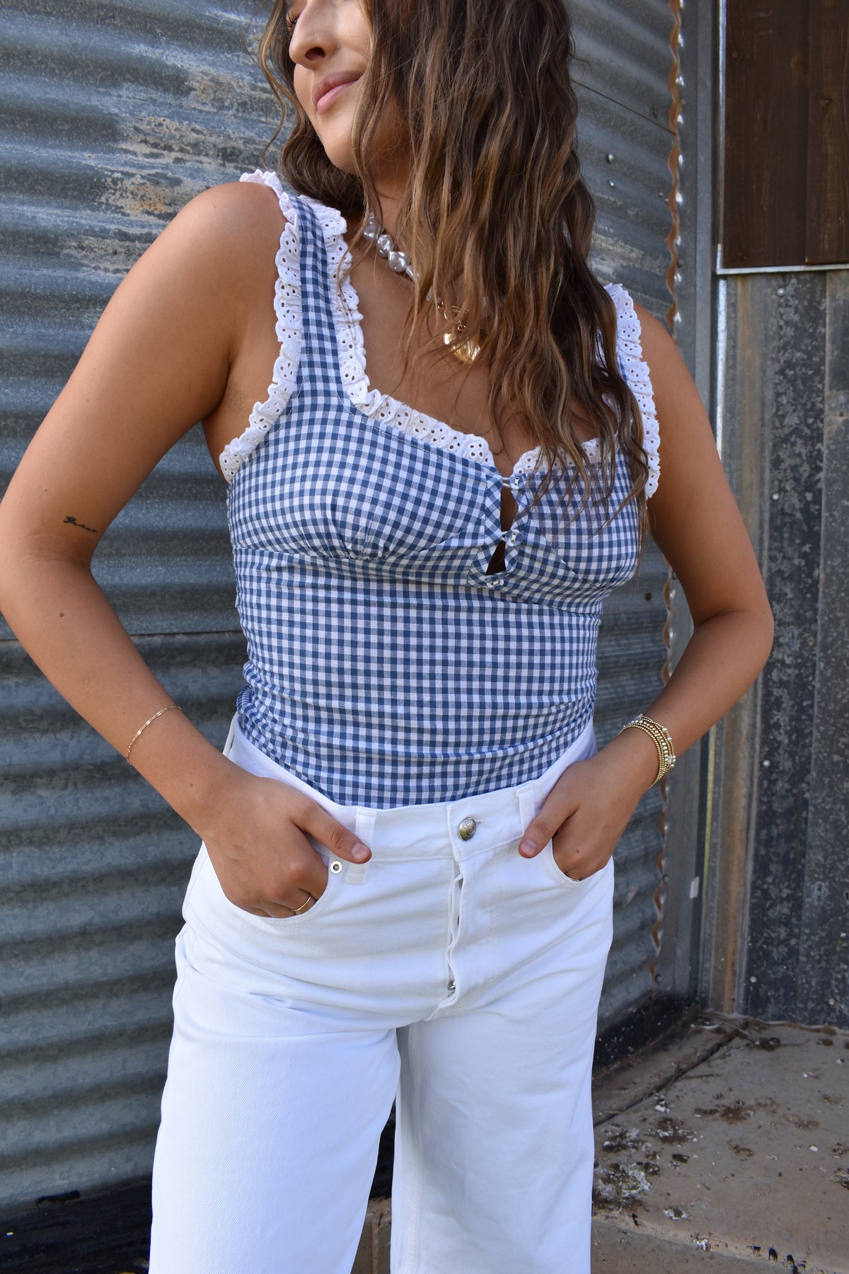 Lace Trim Bodysuit